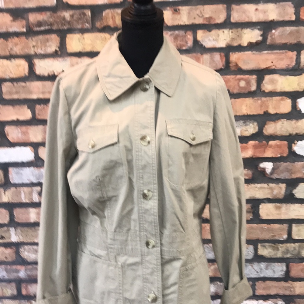 NWT - Issac Mizrah Brown Utility Jacket - Size Medium - Picture 3 of 9